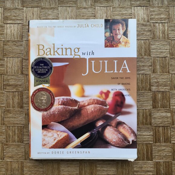 Julia Child Bundle: 1st Edition Cookbook & Wooden Rolling Pin - Picture 2 of 16